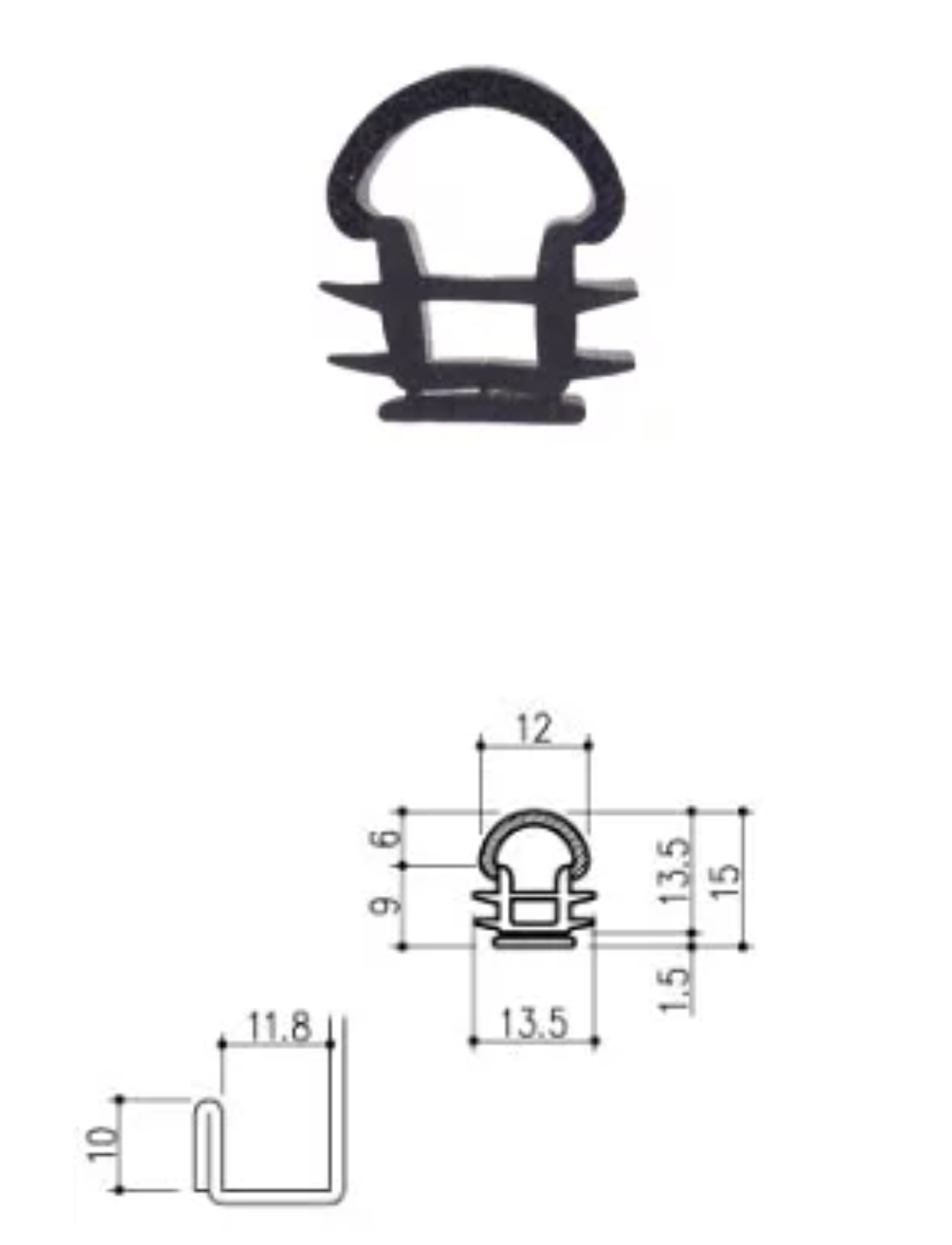 玄関ドア用　気密ゴムパッキン
