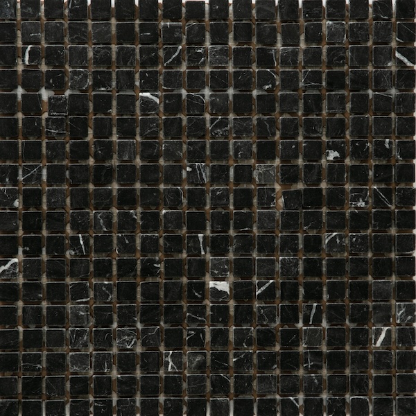 大理石モザイク　マーブルブラック　0.09㎡／シート