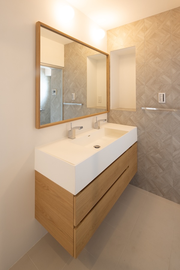 IT洗面台　1200　キャビネット　オーク