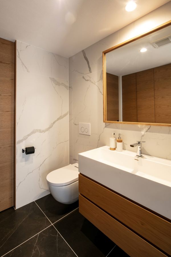 IT洗面台　900　キャビネット　オーク