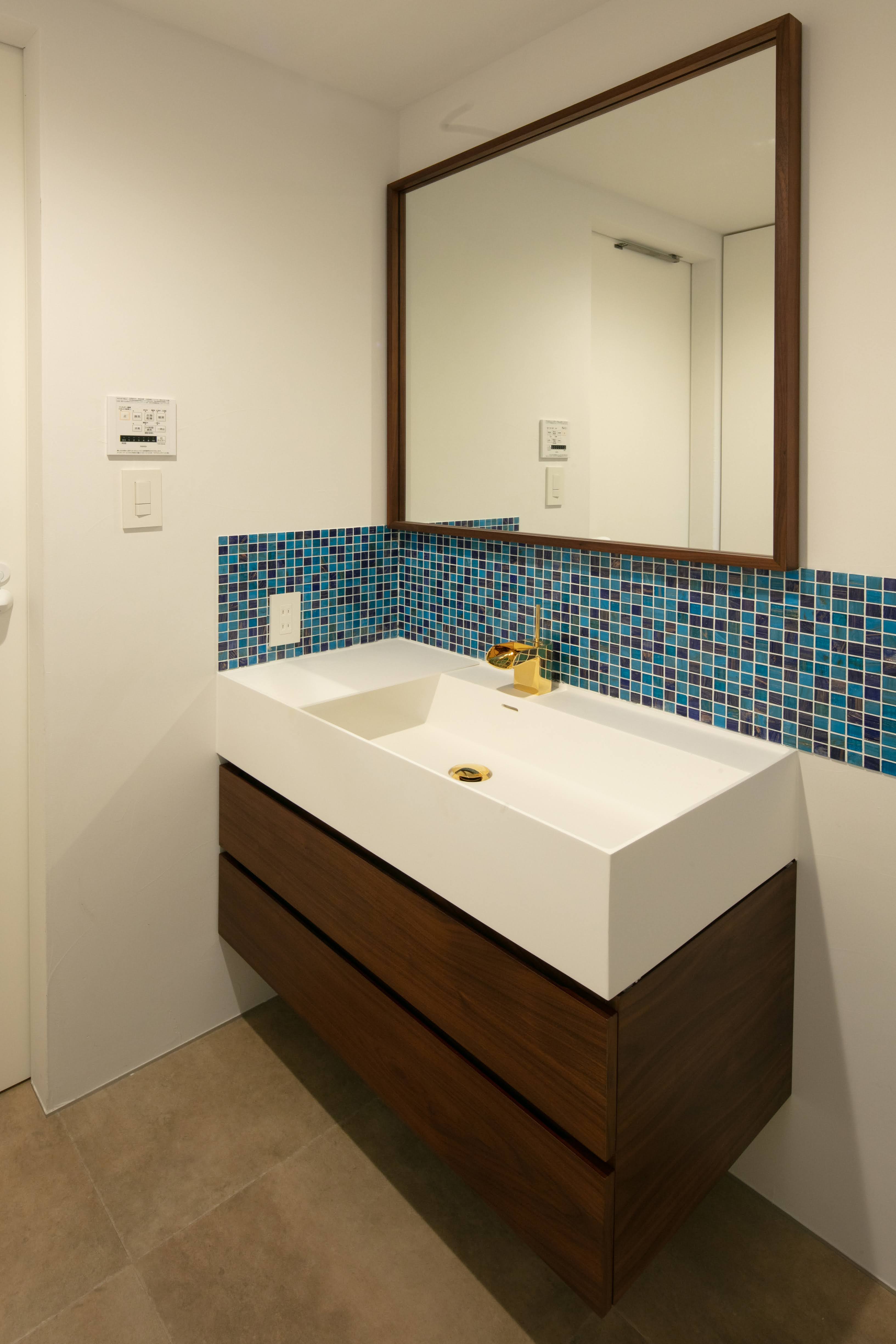 IT洗面台　900　ボウル（水栓穴あり）